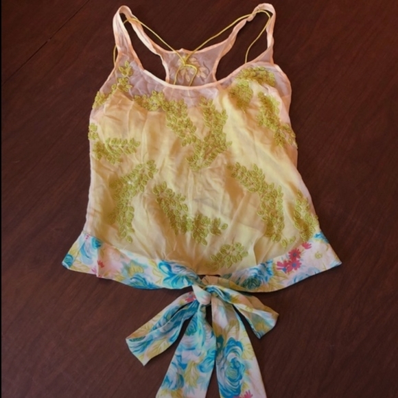 TRACY REESE silk beaded top - Picture 4 of 10